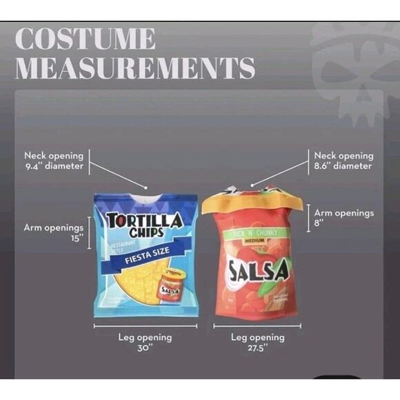 NEW Hauntlook Tortilla Chips Unisex Adult Funny Halloween Costume - Picture 4 of 4